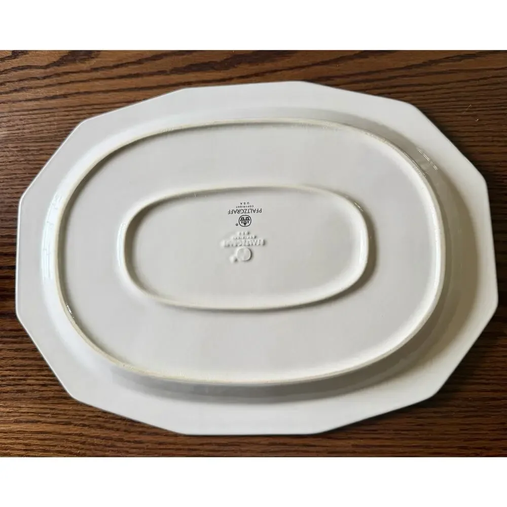 Pfaltzgraff Christmas Heritage 16” x 12” Oval Serving Platter Tree Holiday USA - Picture 2 of 5